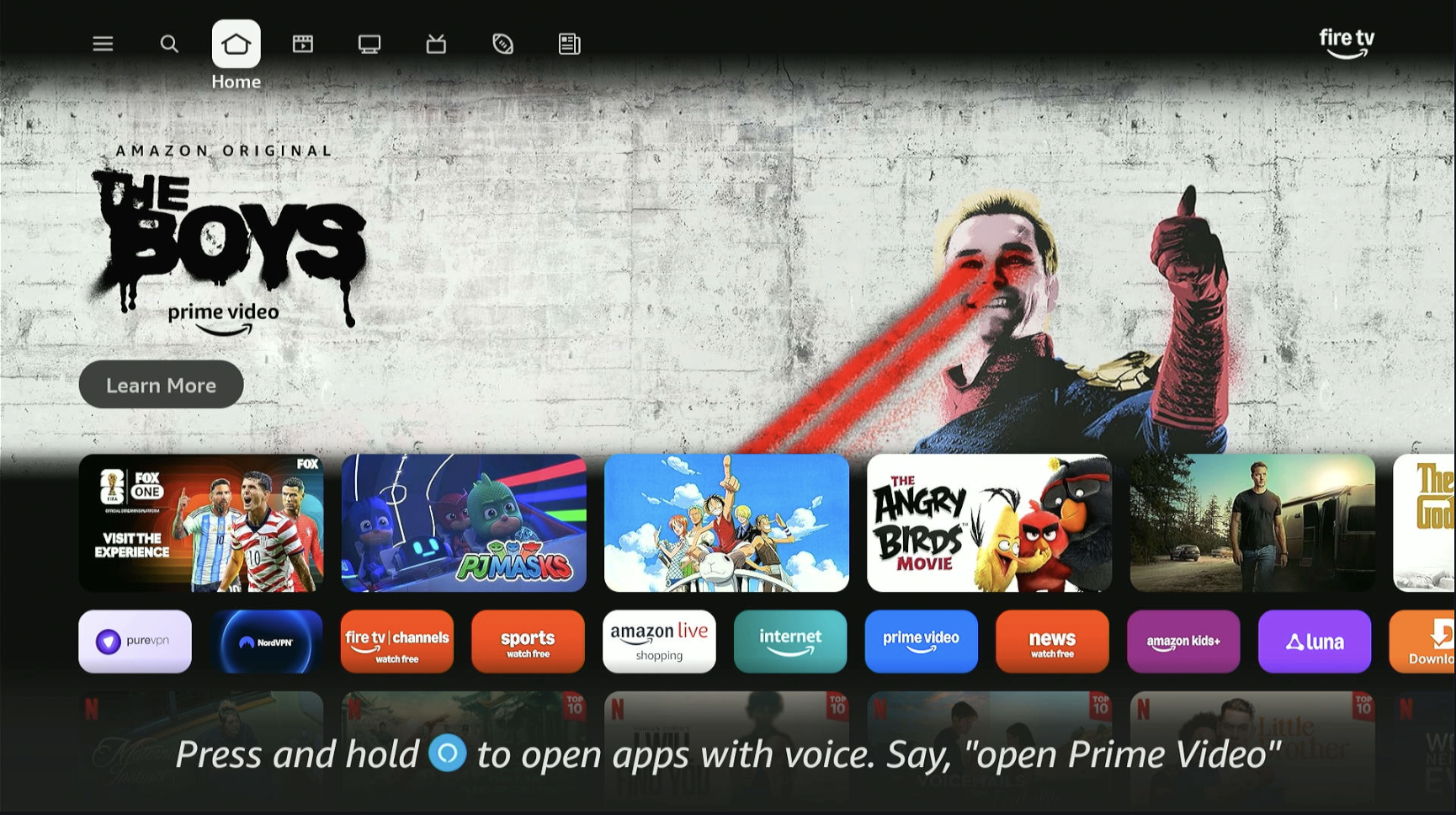 Turn on Firestick Home Screen